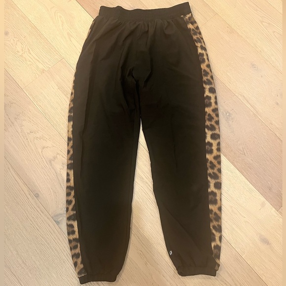 Terez Leopard-Print Side-Stripe Track Pants Large - Picture 5 of 5